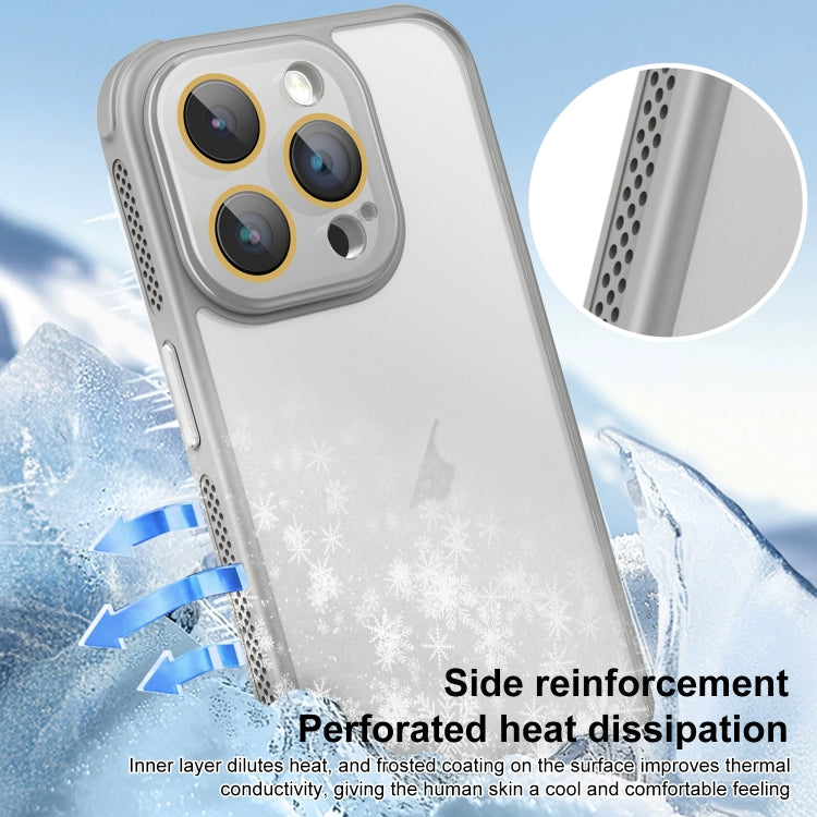 For iPhone 16 Side Cooling Skin Feel Frosted Phone Case(Green) - iPhone 16 Cases by buy2fix | Online Shopping UK | buy2fix