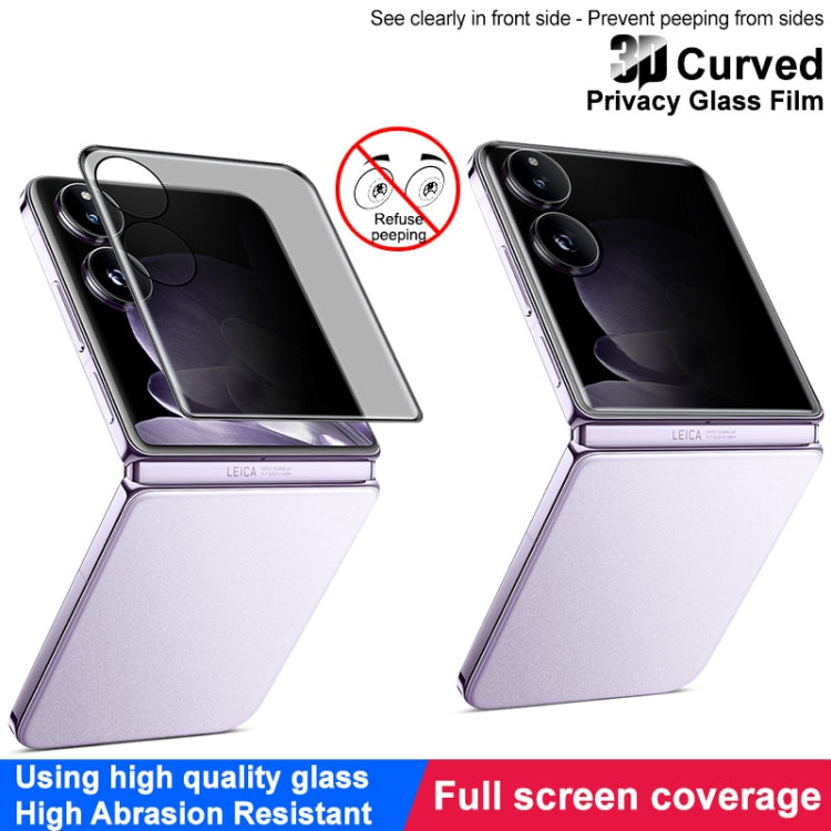 For Xiaomi Mix Flip imak 3D Curved Privacy Anti-glare Full Rear Screen Tempered Glass Film - Mix Flip Tempered Glass by imak | Online Shopping UK | buy2fix