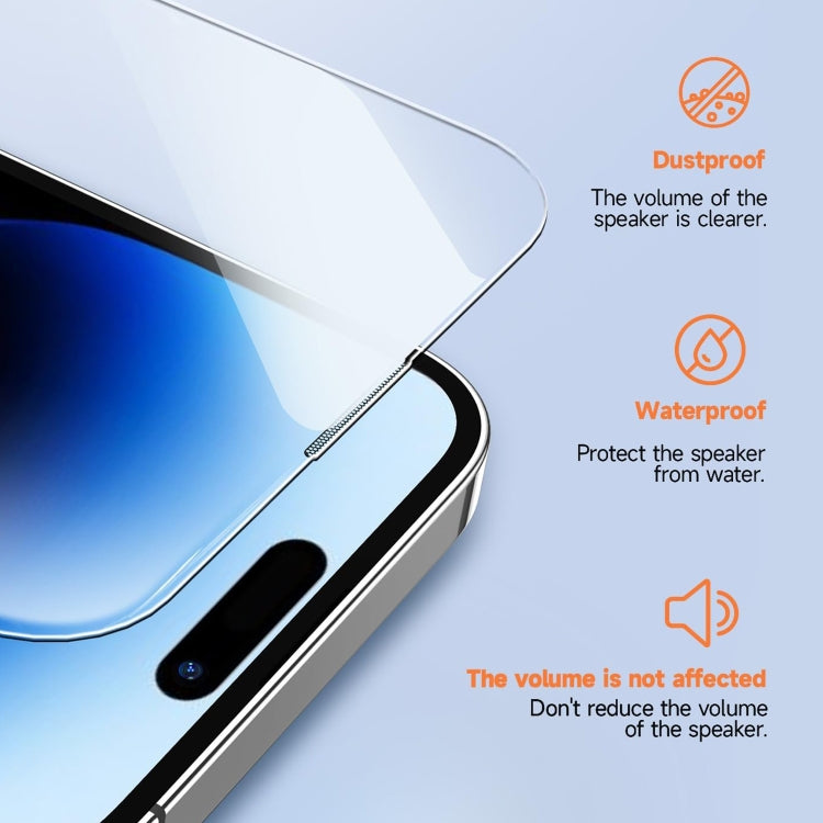 For iPhone 16 Pro Max LK Easy Install HD Tempered Glass Film(Black) - iPhone 16 Pro Max Tempered Glass by buy2fix | Online Shopping UK | buy2fix