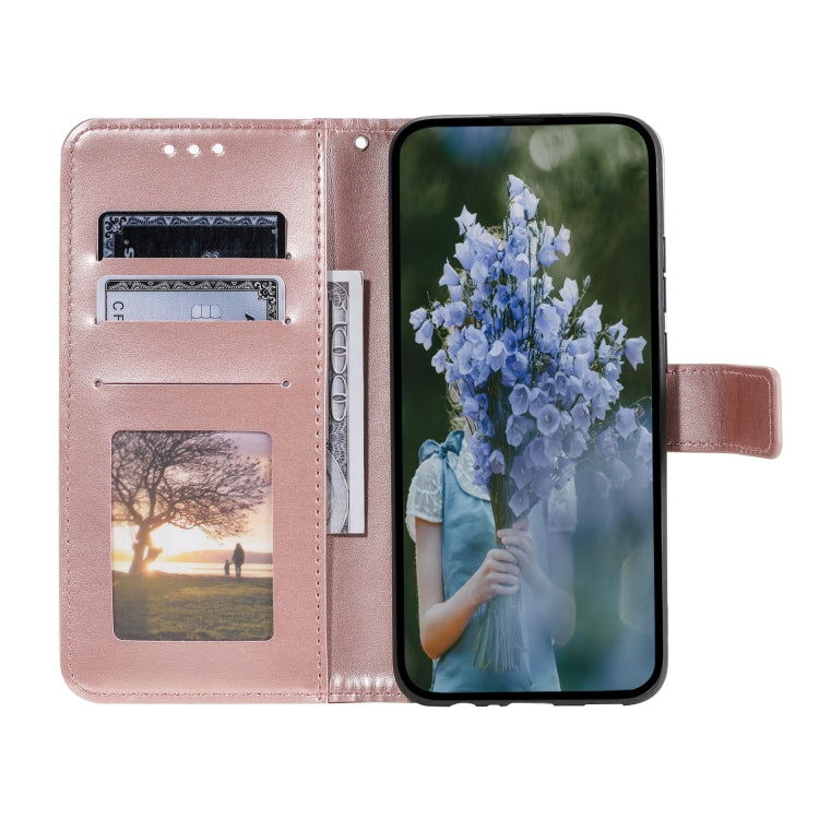 For Google Pixel 9 Pro XL Totem Flower Embossed Leather Phone Case with Lanyard(Rose Gold) - Google Cases by buy2fix | Online Shopping UK | buy2fix