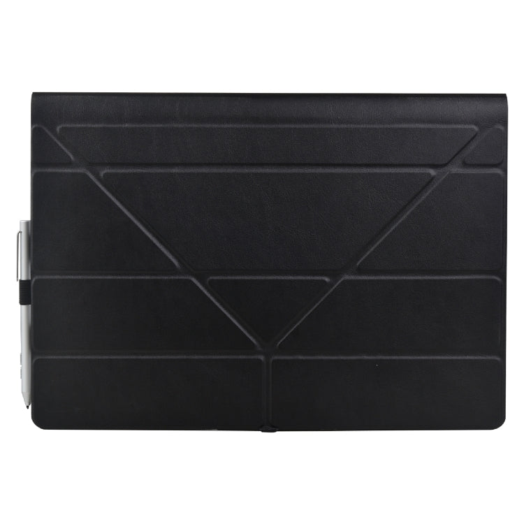 For Microsoft Surface Book 3 / 2 / 1 15 inch Deformation All-inclusive Leather Laptop Case(Black) - Screen & Keyboard Cover by buy2fix | Online Shopping UK | buy2fix