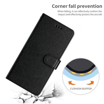 For iPhone 16 Pro Max Silk Texture Horizontal Flip Leather Phone Case(Black) - iPhone 16 Pro Max Cases by buy2fix | Online Shopping UK | buy2fix