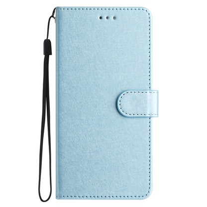 For iPhone 16 Silk Texture Horizontal Flip Leather Phone Case(Light Blue) - iPhone 16 Cases by buy2fix | Online Shopping UK | buy2fix