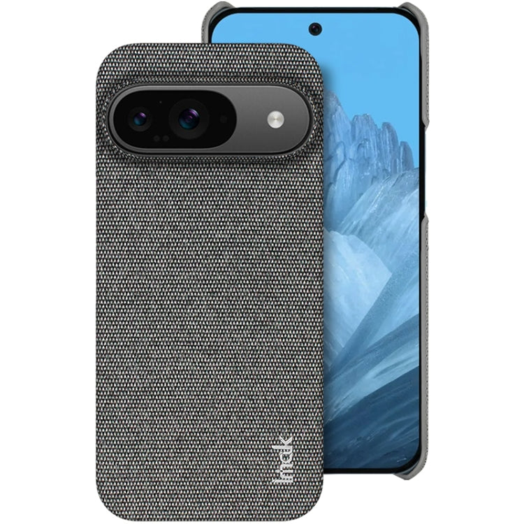 For Google Pixel 9 / 9 Pro imak Ruiyi Series Cloth Texture PU + PC Phone Case(Dark Grey) - Google Cases by imak | Online Shopping UK | buy2fix