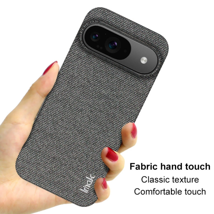 For Google Pixel 9 / 9 Pro imak Ruiyi Series Cloth Texture PU + PC Phone Case(Dark Grey) - Google Cases by imak | Online Shopping UK | buy2fix