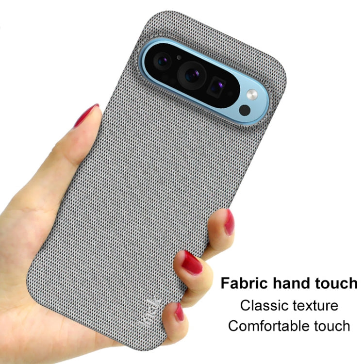 For Google Pixel 9 Pro XL imak Ruiyi Series Cloth Texture PU + PC Phone Case(Light Grey) - Google Cases by imak | Online Shopping UK | buy2fix