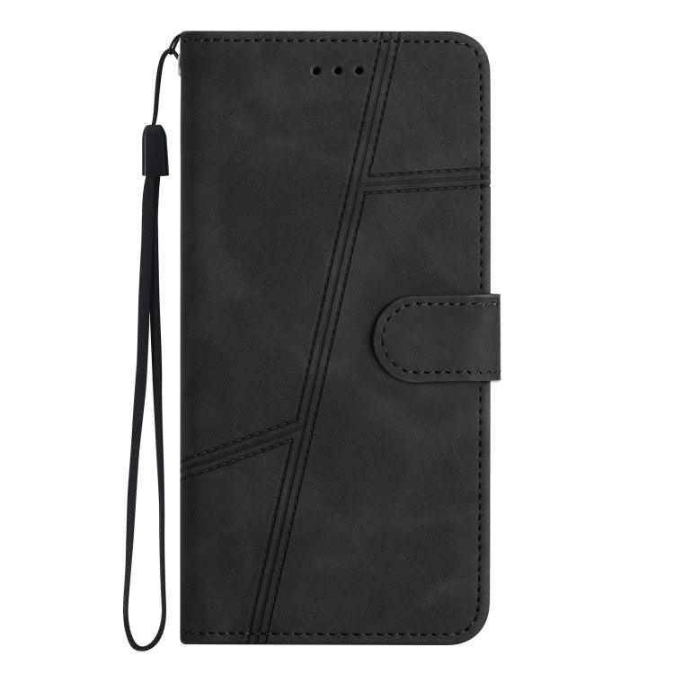 For iPhone 16 Pro Skin-feel Stitching Leather Phone Case(Black) - iPhone 16 Pro Cases by buy2fix | Online Shopping UK | buy2fix