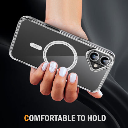 For iPhone 16 Airbag Magsafe PC Hybrid TPU Phone Case(Transparent) - iPhone 16 Cases by buy2fix | Online Shopping UK | buy2fix