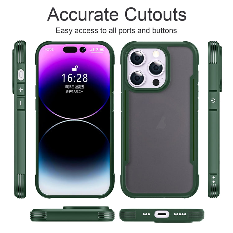 For iPhone 16 Pro Max Skin Feel Frosted PC Hybrid TPU Phone Case(Green) - iPhone 16 Pro Max Cases by buy2fix | Online Shopping UK | buy2fix