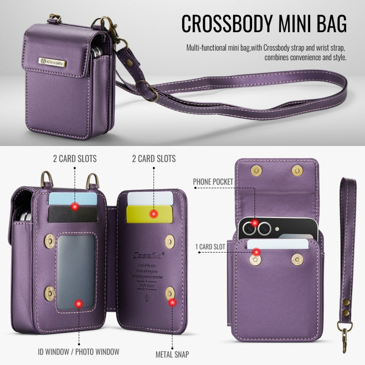 For Samsung Z Flip Series CaseMe Me50 Mini Lanyard Universal Bag(Purple) - Galaxy Z Flip6 5G Cases by CaseMe | Online Shopping UK | buy2fix