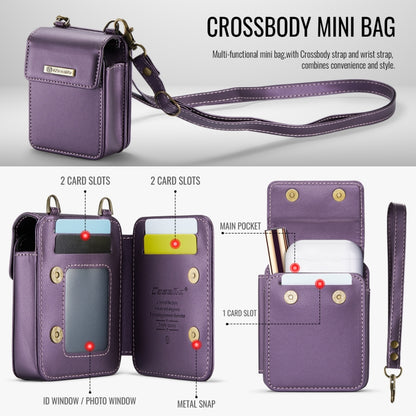 CaseMe Me50 Mini Universal Bag for Apple and Samsung Headphones + Lipstick(Purple) - For AirPods 1/2 by CaseMe | Online Shopping UK | buy2fix