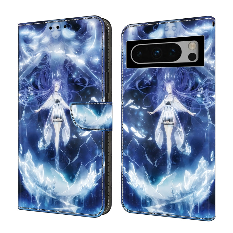 For Google Pixel 9 Pro XL Crystal Painted Leather Phone case(Magic Fairy) - Google Cases by buy2fix | Online Shopping UK | buy2fix