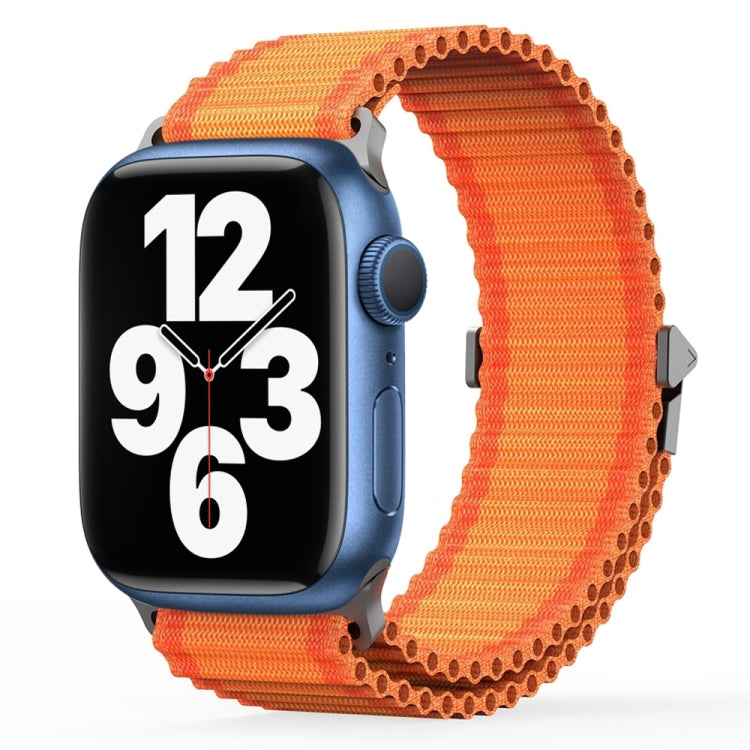 For Apple Watch Series 7 41mm DUX DUCIS YC Series Ocean Nylon Watch Band(Orange) - Watch Bands by DUX DUCIS | Online Shopping UK | buy2fix