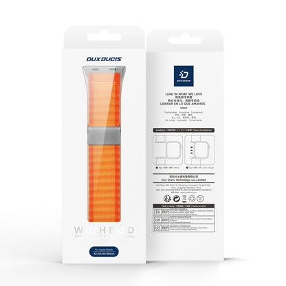 For Apple Watch Series 5 40mm DUX DUCIS YC Series Ocean Nylon Watch Band(Orange) - Watch Bands by DUX DUCIS | Online Shopping UK | buy2fix