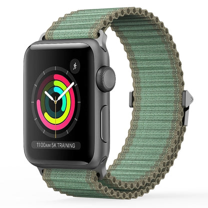 For Apple Watch Series 3 38mm DUX DUCIS YC Series Ocean Nylon Watch Band(Green) - Watch Bands by DUX DUCIS | Online Shopping UK | buy2fix