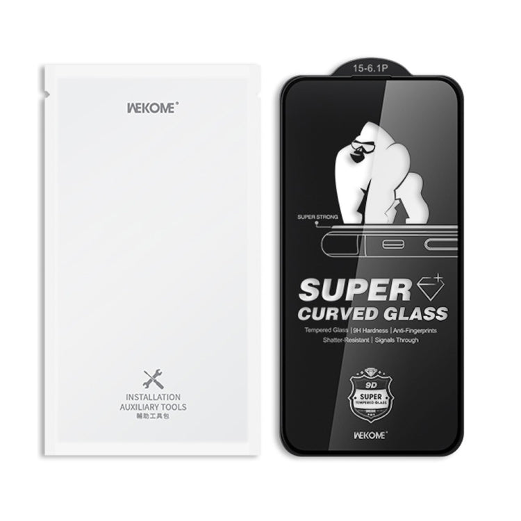 For iPhone 16 / 15 WK WTP-093 King Kong 6D Curved 360 Degree Privacy Tempered Glass Film - iPhone 16 Tempered Glass by WK | Online Shopping UK | buy2fix