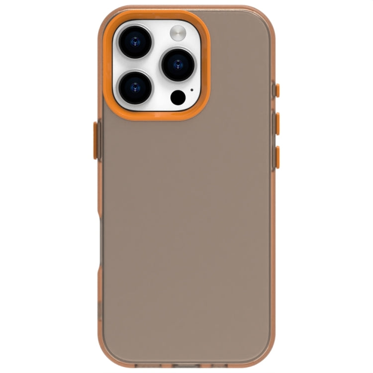 For iPhone 16 Pro Max Candy PC Hybrid TPU Shockproof Phone Case(Orange) - iPhone 16 Pro Max Cases by buy2fix | Online Shopping UK | buy2fix