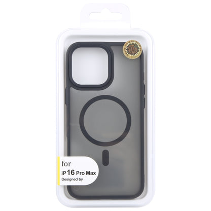 For iPhone 16 Pro GEBEI Skin Feel MagSafe Magnetic Phone Case(Black) -  by GEBEI | Online Shopping UK | buy2fix