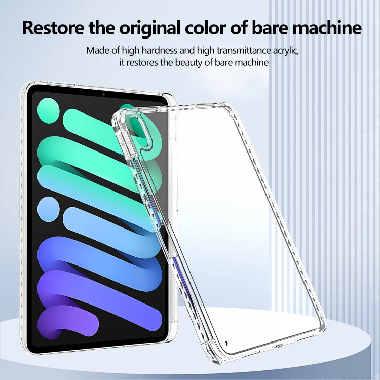 For iPad Air 11 2024 / 2022 10.9 Acrylic Hybrid TPU Tablet Case with Pen Slot(Transparent) - iPad Air 11 2024 Cases by buy2fix | Online Shopping UK | buy2fix