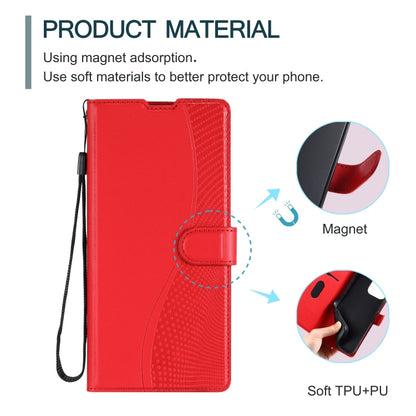 For iPhone 16 Pro Voltage Ultra-thin Dot Leather Phone Case(Red) - iPhone 16 Pro Cases by buy2fix | Online Shopping UK | buy2fix