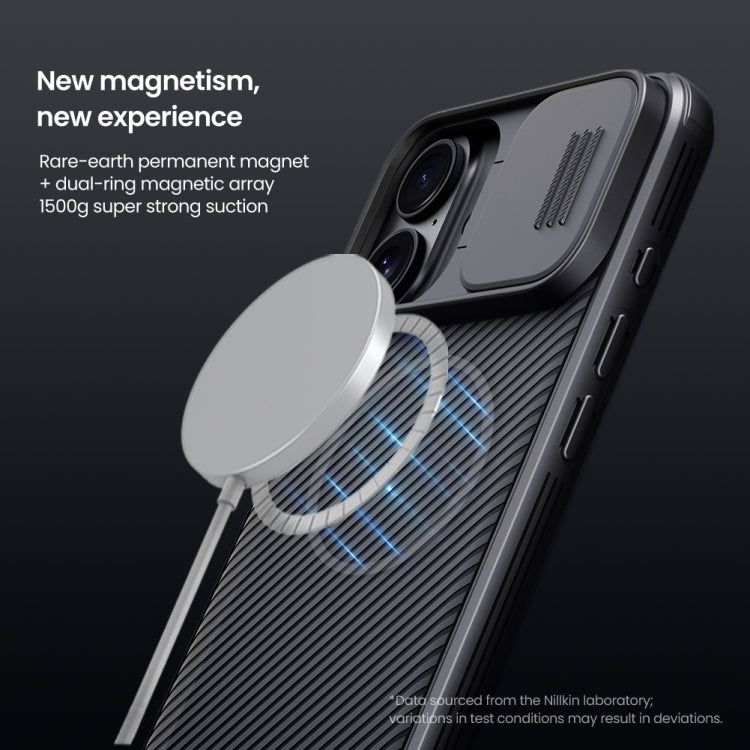 For iPhone 16 NILLKIN CamShield Pro Magnetic PC Phone Case(Black) - iPhone 16 Cases by NILLKIN | Online Shopping UK | buy2fix