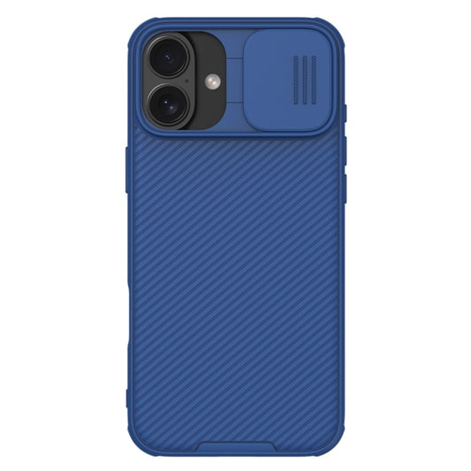 For iPhone 16 NILLKIN CamShield Pro Magnetic PC Phone Case(Blue) - iPhone 16 Cases by NILLKIN | Online Shopping UK | buy2fix