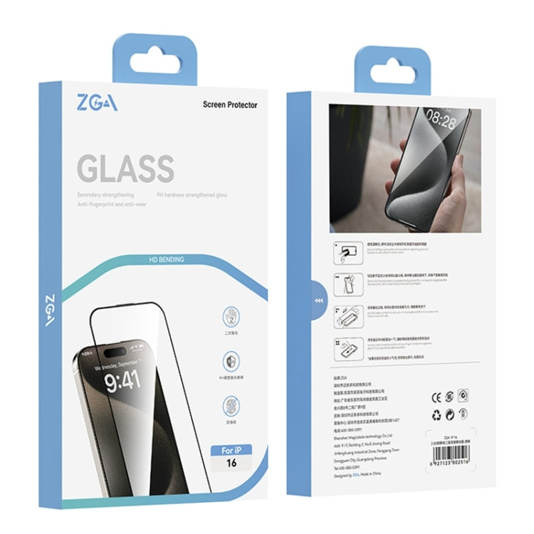 For iPhone 16 Pro ZGA 0.33mm 2.5D Anti-static HD Tempered Glass Film - Tempered Glass Film by ZGA | Online Shopping UK | buy2fix