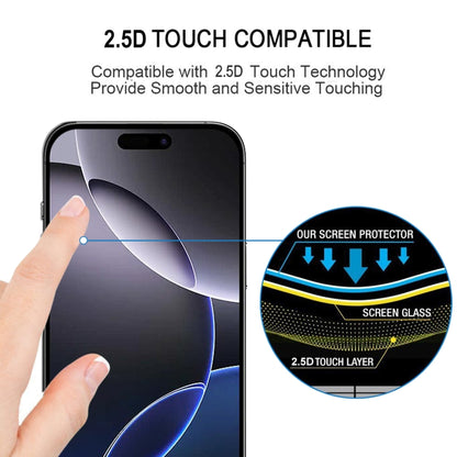 For iPhone 16 Pro Max 25pcs Full Glue Screen Tempered Glass Film - iPhone 16 Pro Max Tempered Glass by buy2fix | Online Shopping UK | buy2fix