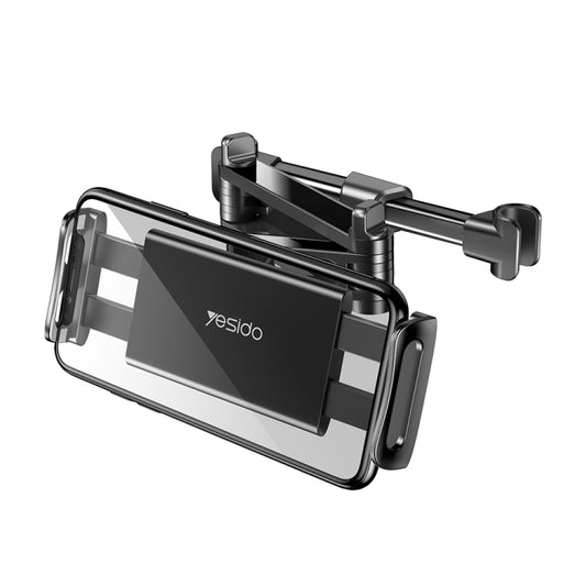 Yesido C117 Car Headrest Backseat Phone & Tablet Holder(Black) - Car Holders by Yesido | Online Shopping UK | buy2fix