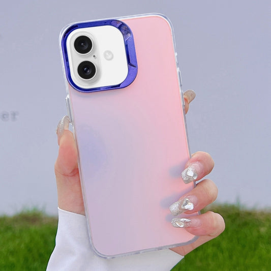 For iPhone 16 Color Plating Discoloration PC Phone Case(Purple) - iPhone 16 Cases by buy2fix | Online Shopping UK | buy2fix