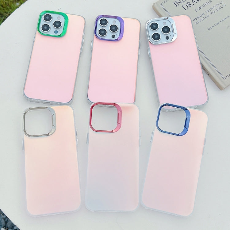 For iPhone 16 Color Plating Discoloration PC Phone Case(Blue) - iPhone 16 Cases by buy2fix | Online Shopping UK | buy2fix