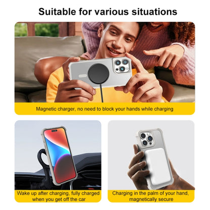 For iPhone 16 Skin Feel MagSafe Phone Case(Grey) - iPhone 16 Cases by buy2fix | Online Shopping UK | buy2fix