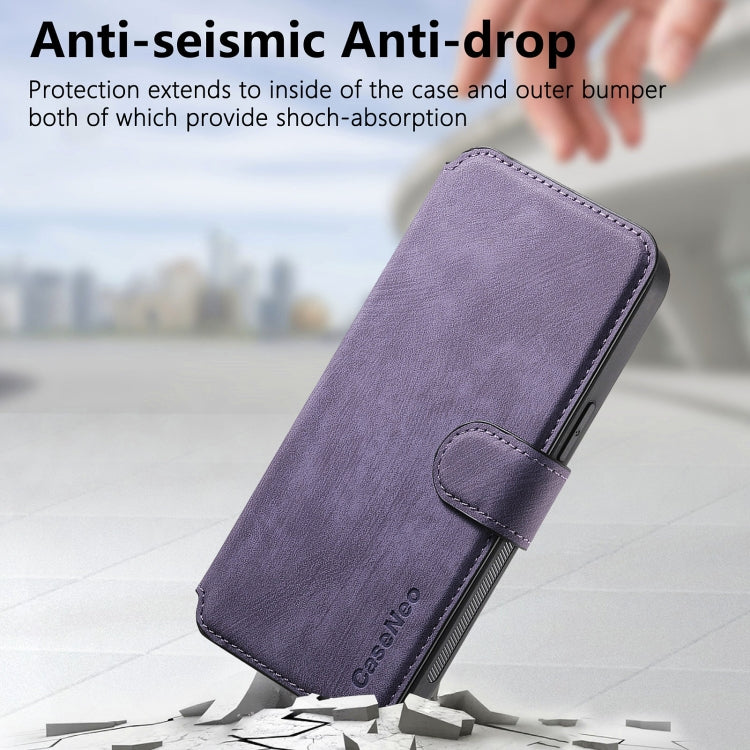 For iPhone 16 Plus CaseNeo MagSafe RFID Anti-theft Retro Leather Phone Case(Purple) - iPhone 16 Plus Cases by CaseNeo | Online Shopping UK | buy2fix