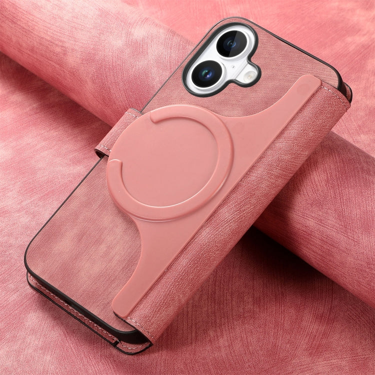 For iPhone 16 CaseNeo MagSafe RFID Anti-theft Retro Leather Phone Case(Pink) - iPhone 16 Cases by CaseNeo | Online Shopping UK | buy2fix