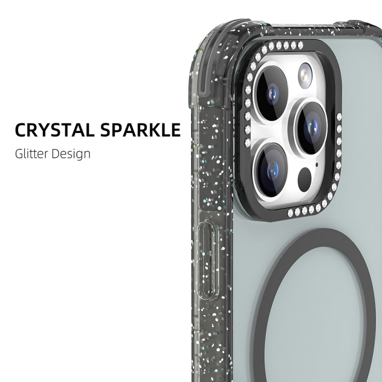 For iPhone 16 Pro Mutural Blink Series Glitter Edge MagSafe Magnetic Phone Case(Blue) - iPhone 16 Pro Cases by Mutural | Online Shopping UK | buy2fix