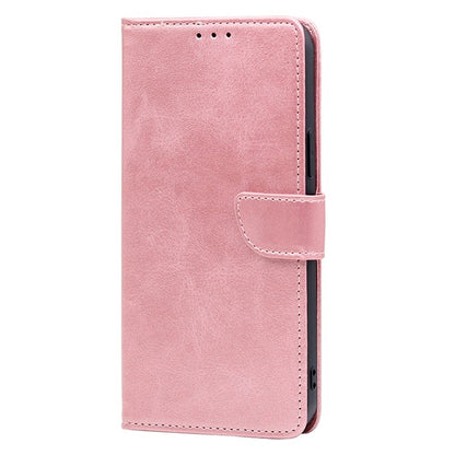 For iPhone 16 Calf Texture Buckle Flip Leather Phone Case(Rose Gold) - iPhone 16 Cases by buy2fix | Online Shopping UK | buy2fix