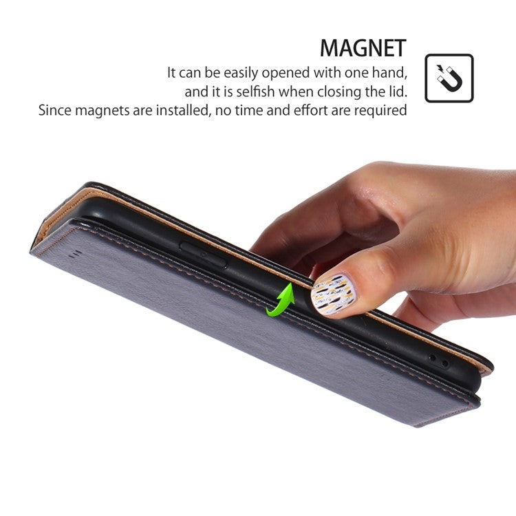 For iPhone 16 Pro Max Gloss Oil Solid Color Magnetic Leather Phone Case(Black) - iPhone 16 Pro Max Cases by buy2fix | Online Shopping UK | buy2fix