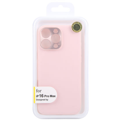 For iPhone 16 Pro Max GEBEI Plain Leather TPU Hybrid PU Phone Case(Pink) - iPhone 16 Pro Max Cases by GEBEI | Online Shopping UK | buy2fix