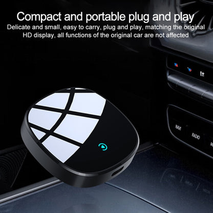 CarPlay and Android Auto Wireless Car Connectivity Box, Specification: Round(Black) - Bluetooth Adapters by buy2fix | Online Shopping UK | buy2fix