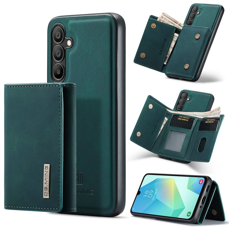 For Samsung Galaxy A16 5G DG.MING M1 Series 3-Fold Multi Card Wallet + Magnetic Phone Case(Green) - Galaxy Phone Cases by DG.MING | Online Shopping UK | buy2fix