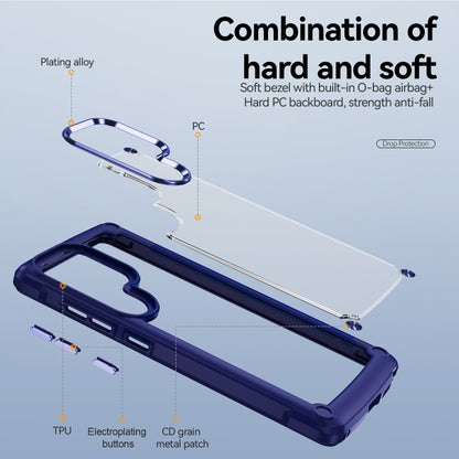 For Samsung Galaxy S25 Ultra 5G TPU + PC Lens Protection Phone Case(Blue) - Galaxy S25 Ultra 5G Cases by buy2fix | Online Shopping UK | buy2fix