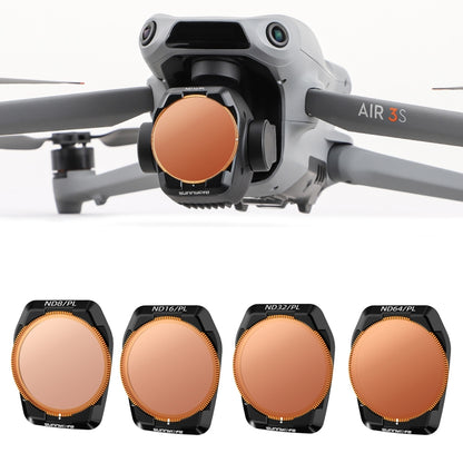 For DJI Air 3S Sunnylife Camera Lens Filter, Filter:4 in 1 ND8-64PL -  by Sunnylife | Online Shopping UK | buy2fix