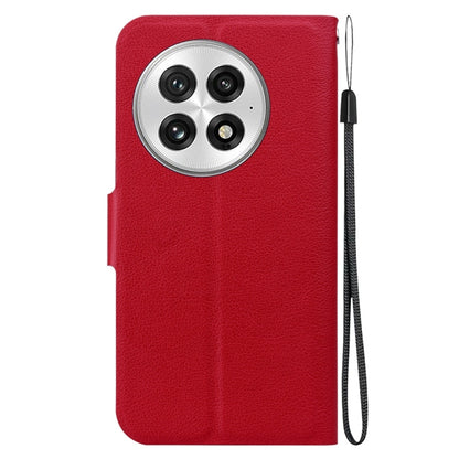 For OnePlus 13 Ultra-thin Voltage Magnetic Buckle Leather Phone Case(Red) - OnePlus Cases by buy2fix | Online Shopping UK | buy2fix