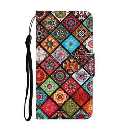 For Samsung Galaxy S25+ 5G Colored Drawing Pattern Leather Phone Case(Ethnic Style) - Galaxy S25+ 5G Cases by buy2fix | Online Shopping UK | buy2fix