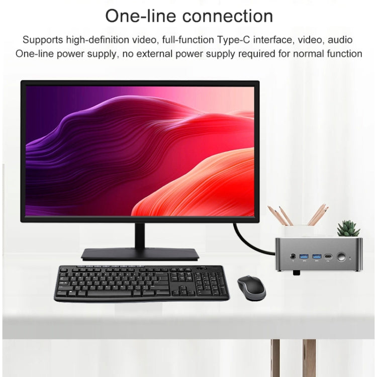 Jumper i5H Mini PC, Intel Alder Lake-N i5-12450H Octa-core 4.4GHz, RAM: 16GB, ROM: 512GB(US Plug) - Barebone Mini PCs by jumper | Online Shopping UK | buy2fix