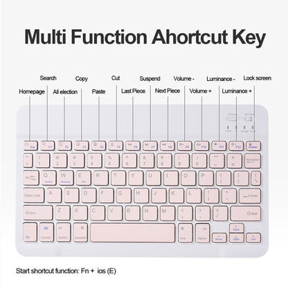 For Infinix Xpad 11 inch Candy Color Square Keys Bluetooth Keyboard Leather Case with Touchpad(Pink) - Others Keyboard by buy2fix | Online Shopping UK | buy2fix