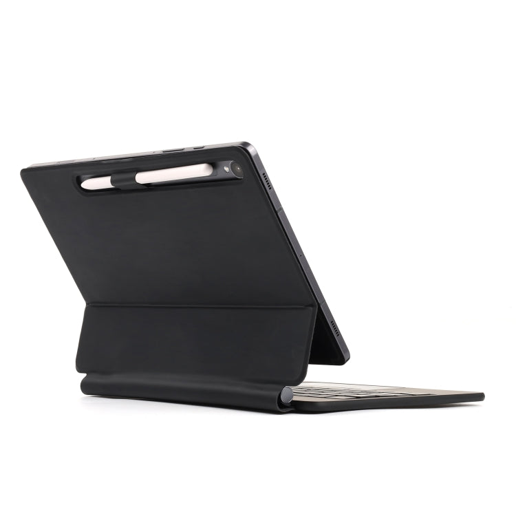 For Samsung Galaxy Tab S10+ / S9 FE+ P810 Magnetic Bluetooth Keyboard Leather Tablet Case(Black) - Samsung Keyboard by buy2fix | Online Shopping UK | buy2fix