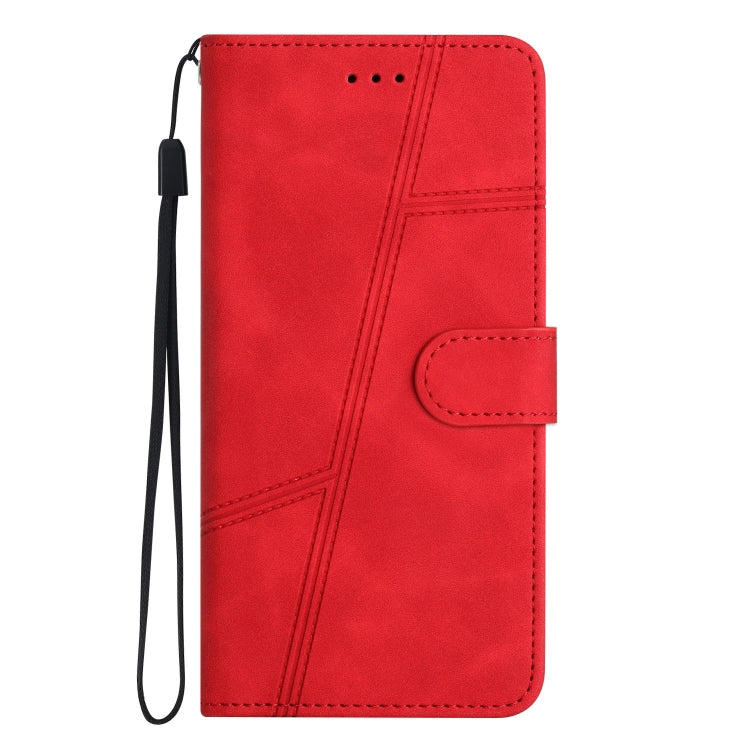 For OnePlus 13 Skin-feel Stitching Leather Phone Case(Red) - OnePlus Cases by buy2fix | Online Shopping UK | buy2fix