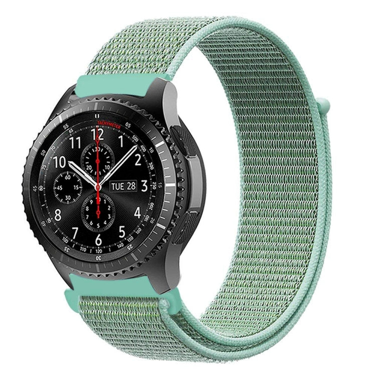 For Samsung Galaxy Watch 42mm Nylon Braided Watch Band(Blue Sea) - Watch Bands by buy2fix | Online Shopping UK | buy2fix