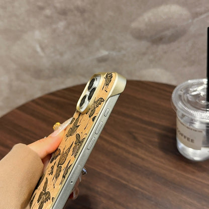 For iPhone 16 Pro Denior A18 WoodenPaint MagSafe Phone Case(Tree Pattern) - iPhone 16 Pro Cases by Denior | Online Shopping UK | buy2fix